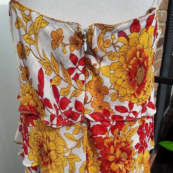 EVA BLUE RUFFLED SPAGHETTI STRAP DRESS 12 - Picture 4 of 8